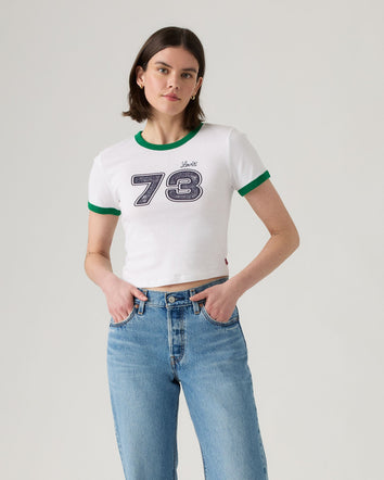 Levi's® Women's Graphic Ringer Mini T-Shirt 1