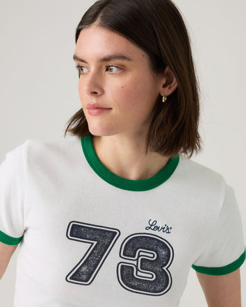 Levi's® Women's Graphic Ringer Mini T-Shirt 3