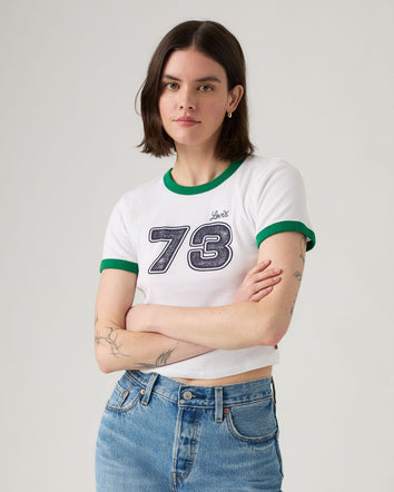 Levi's® Women's Graphic Ringer Mini T-Shirt 4