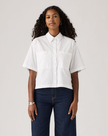 Levi's® Women's Harlie Short-Sleeve Cropped Shirt 1
