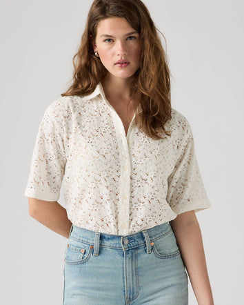 Levi's® Women's Harlie Short-Sleeve Lace Shirt 1