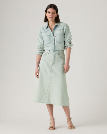 Levi's® Women's High-Rise A-Line Decon Skirt 1