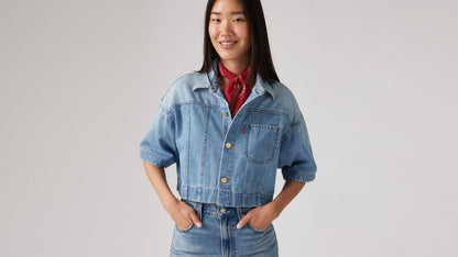 Levi's® Women's Lunar New Year Cropped Short-Sleeve Shirt