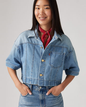 Levi's® Women's Lunar New Year Cropped Short-Sleeve Shirt 1