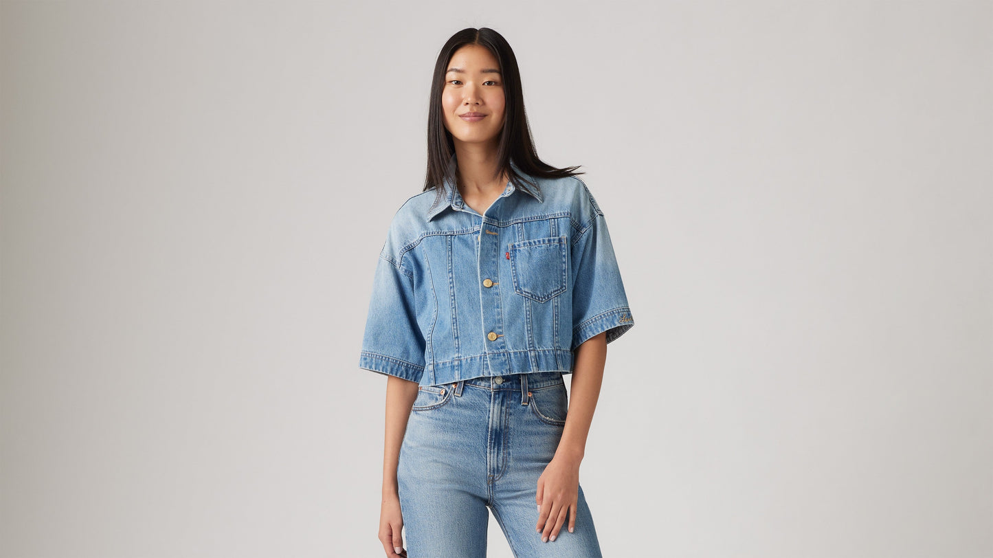 Levi's® Women's Lunar New Year Cropped Short-Sleeve Shirt