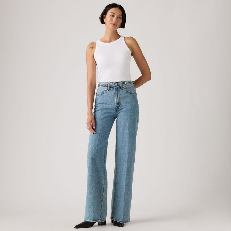 Levi's® Women's Ribcage Wide-Leg Belted Jeans