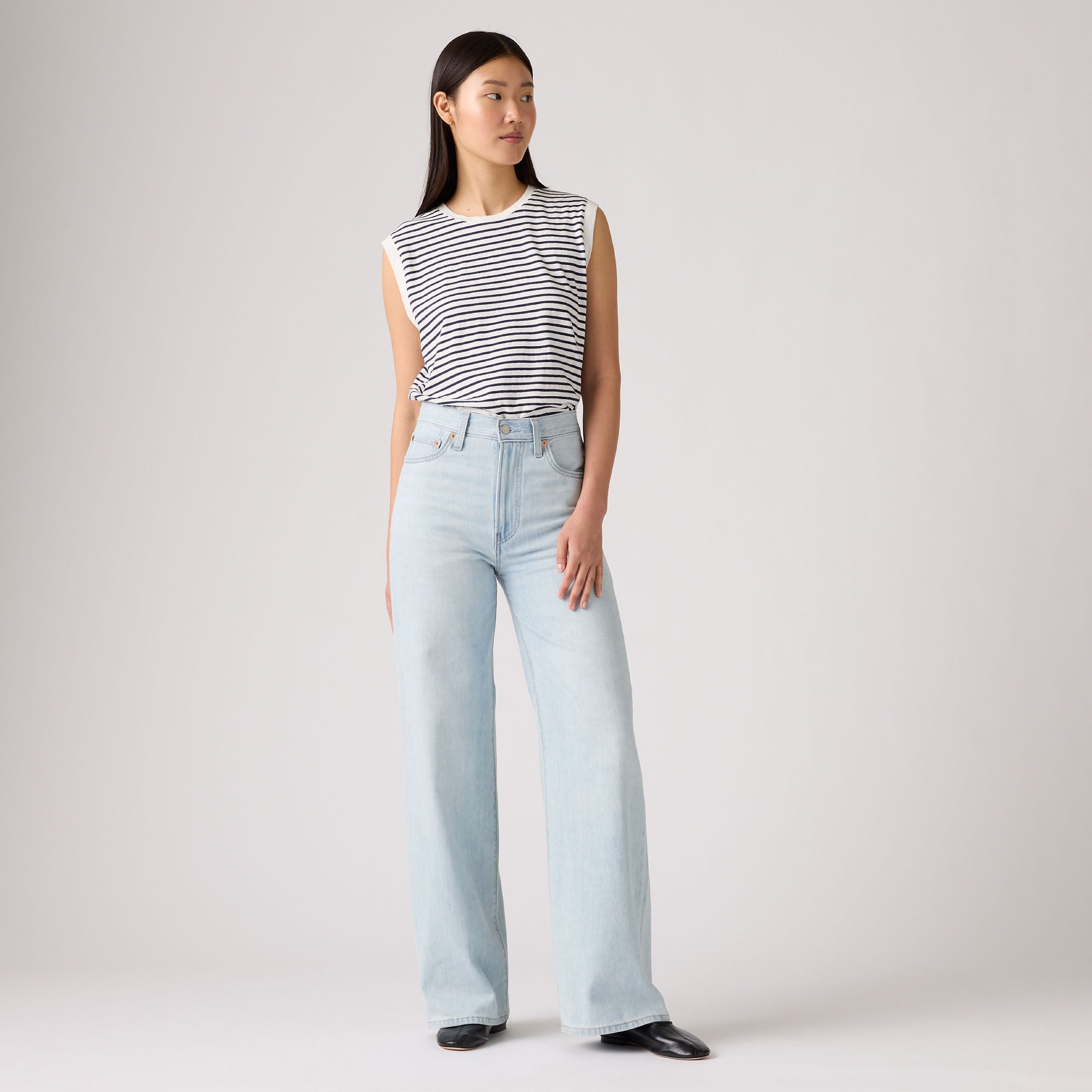 Levi's® Women's Ribcage Wide-Leg Jeans - Light Indigo | Levi's MY