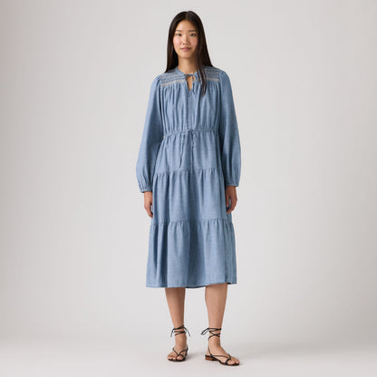 Levi's® Women's Seren Long-Sleeve Midi Dress