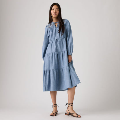 Levi's® Women's Seren Long-Sleeve Midi Dress