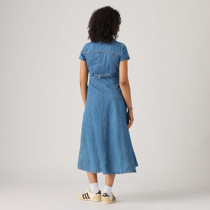 Levi's® Women's Short-Sleeve  Fit and Flare Western Dress