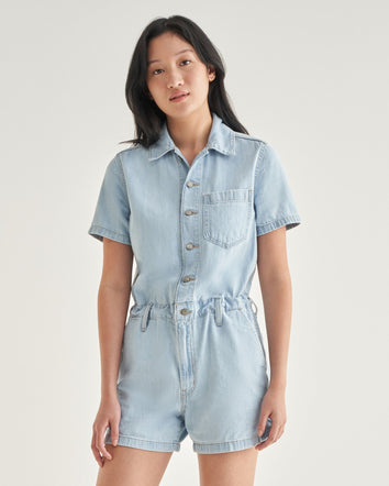 Levi's® Women's Short-Sleeve Heritage Romper 1