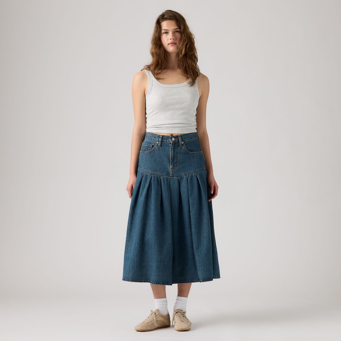 Levi's® Women's Yoked Pleated Skirt