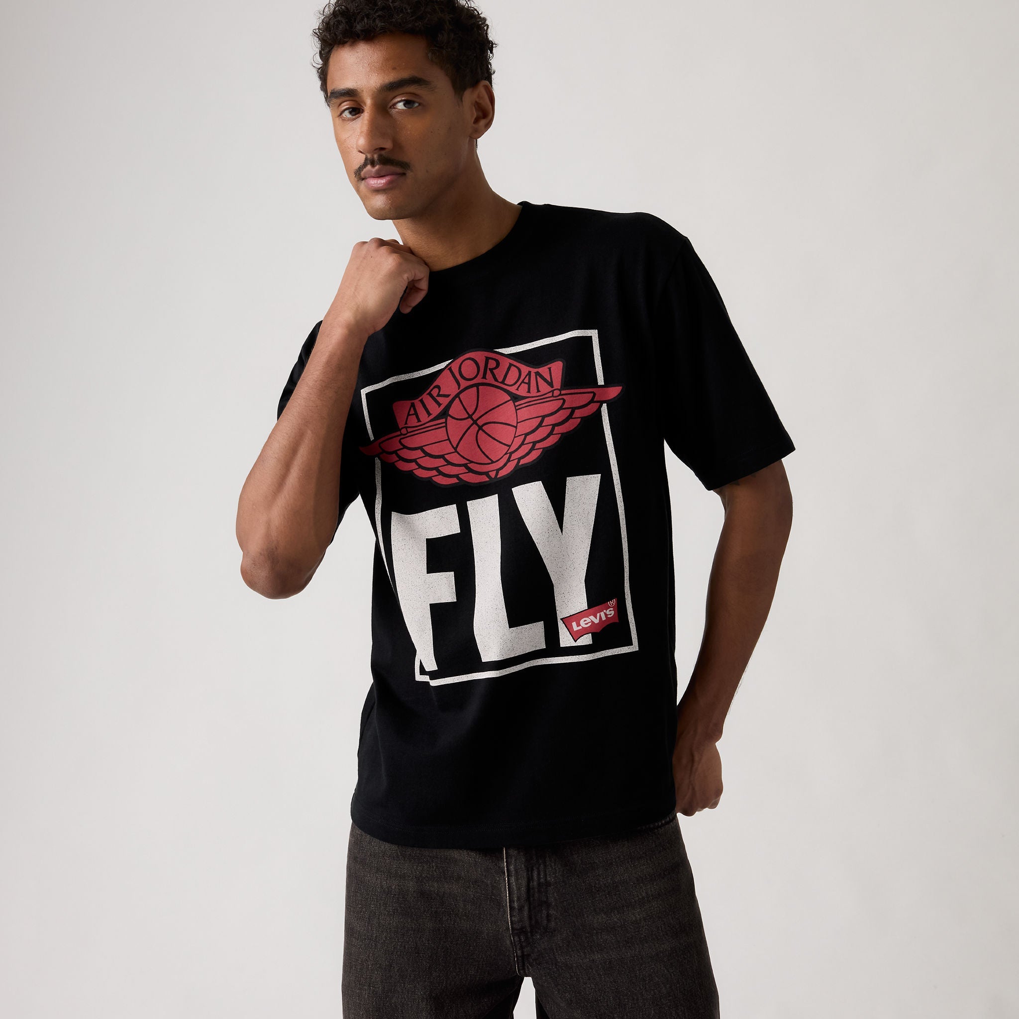 Levi's® x Jordan Short-Sleeve Tee - Black | Levi's MY