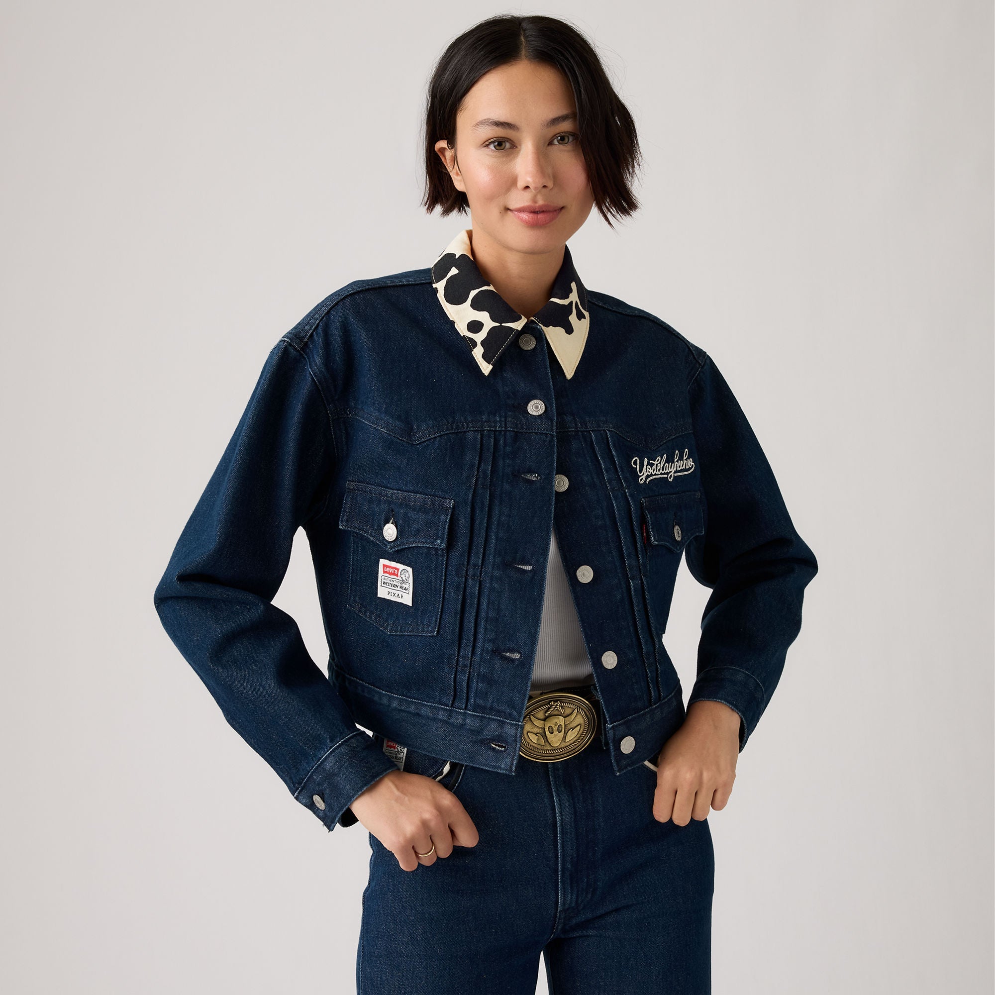 Levi's® x Toy Story Women's Type II Trucker Jacket - Dark Indigo